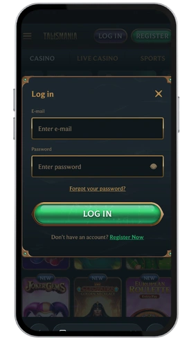 Talismania Kasino login